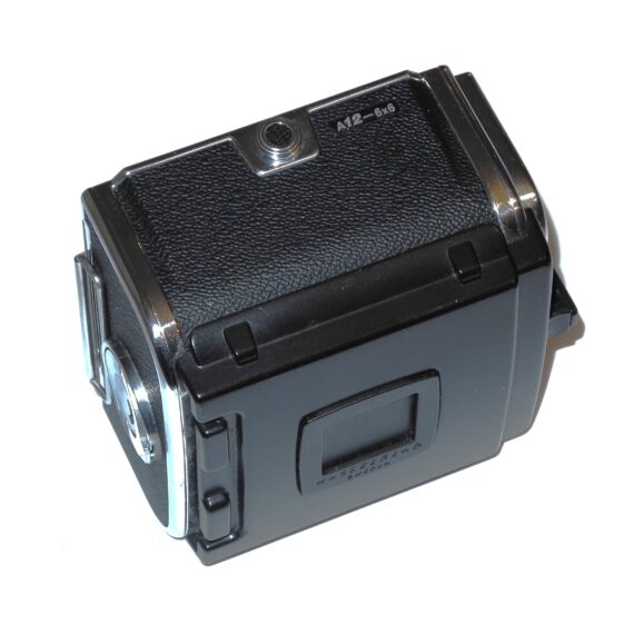 Hasselblad A12  6x6 chrome Late Magazine with slide insert slot in back Mint/- / Free Shipping (USA)