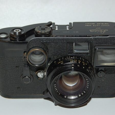 Leica M3 Black Paint 11340xx & 35/1,4mm black Summilux RF Ex+ / SOLD
