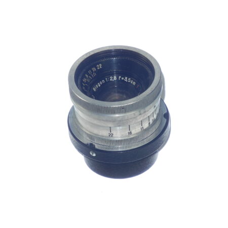 Zeiss 3,5cm f2,8 Biogon Jena screw-mount with Leica M adapter / SOLD