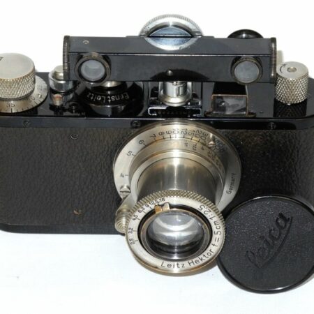 Leica Standard black with 50mm Hektor lens , Fokos black RF and Case Ex++ Nice