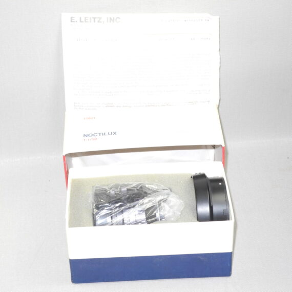 Leica 50/1,0 Noctilux Version 1 (E58) #11821 With Leica Box, Warranty cards, Leica hood, caps Ex++/SOLD