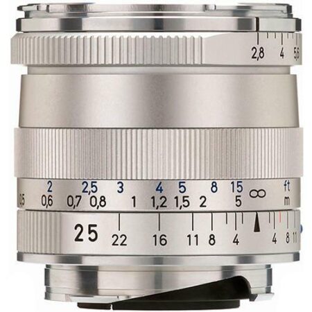 Zeiss 25/2,8 Biogon T* ZM, Silver MFR # -1365-652 NEW USA