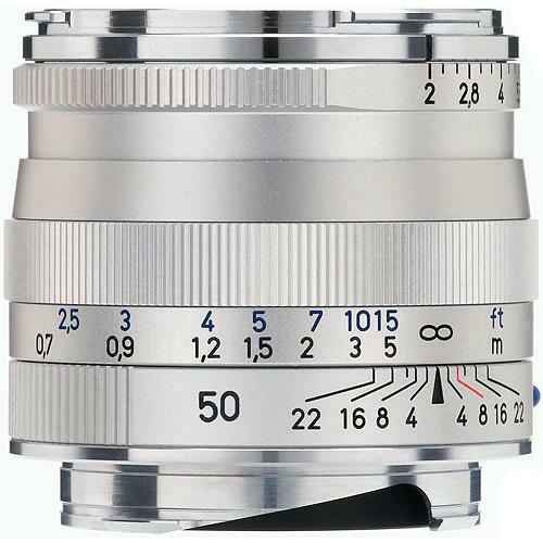 Zeiss  50/2mm Planar Silver Cat # 1365-660 New USA