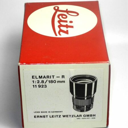 Leica 180/2,8 Elmarit-R #11923 with Leica box,filter,caps Mint- / Free shipping (USA)
