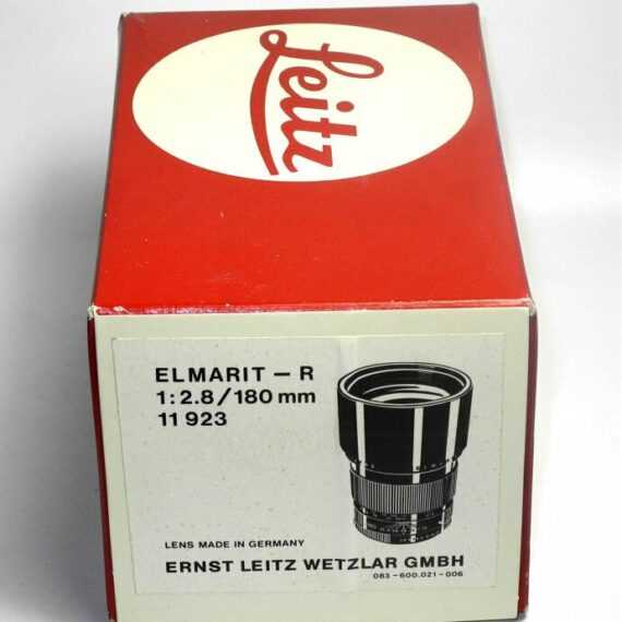 Leica 180/2,8 Elmarit-R #11923 with Leica box,filter,caps Mint- / Free shipping (USA)