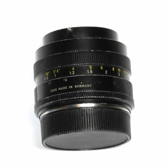 Leica 50/1,4 Summilux-R 3 cam lens Sold with Leica hood,caps  & case Ex+