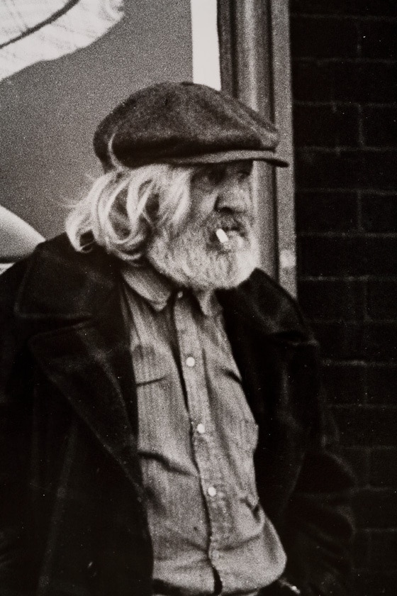 Art Shay (American, b. 1922) 'A Smoker' 1950s, silver print now laid down on board. Signed verso and dated /Call