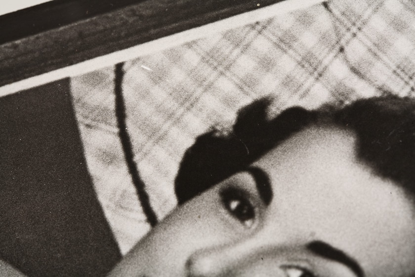 Art Shay (American, b. 1922) 'A Smoker' 1950s, silver print now laid down on board. Signed verso and dated /Call