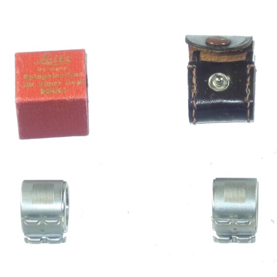 Two Leica 50mm Chrome Viewfinders "SBOOI" with original box & with case, Call or Email for price for price