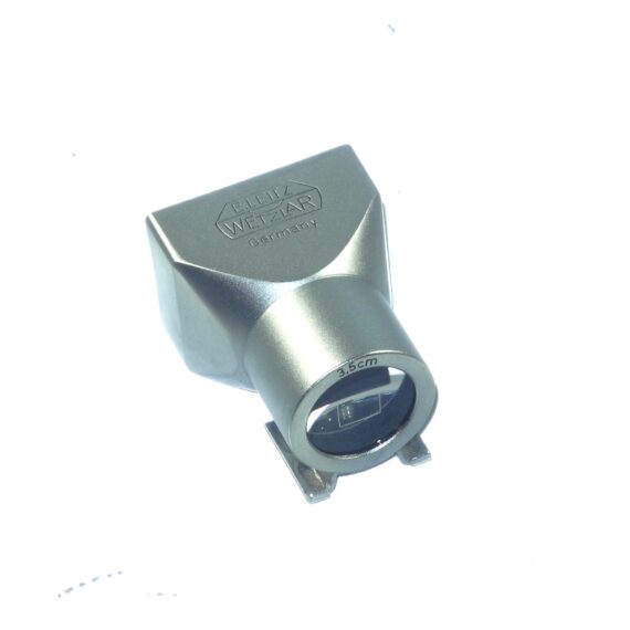 Leica 3.5cm Brightline Viewfinder SBLOO with Leica leather case Nice Mint- vintage Leica 35mm finder