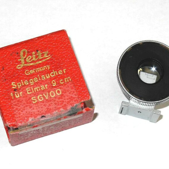 Leica 90mm Chrome finder "SGVOO" with Leica Box Ex++