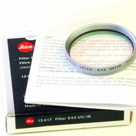 Leica E43 UV/IR  Chrome Filter Cat# 13417 New / Free shipping (USA)