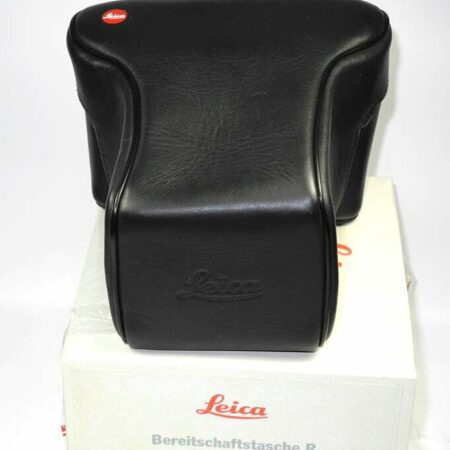 Leica Everready Black Leather case with large front for R4/5/6 with box Mint-