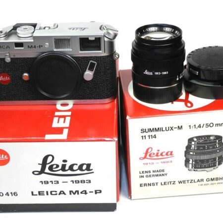 Leica M4-P Silver  special edition "1913-1983" Set  with Leica 50/1,4mm  & winder Mint- SOLD