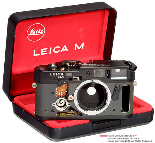 Leica M6 Cutaway black model with serial number and in working order with original box