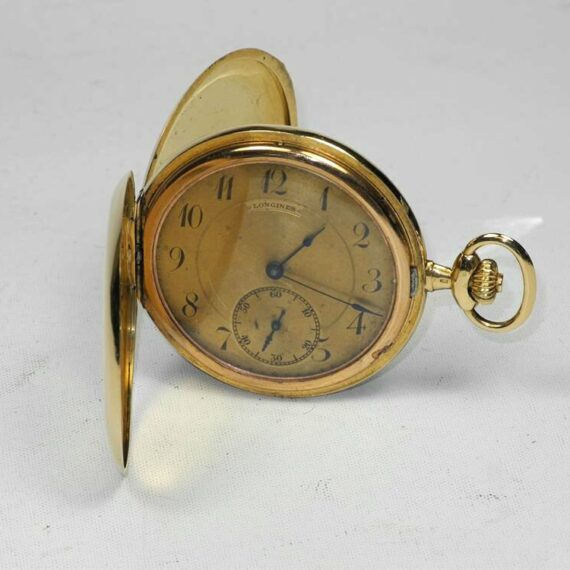 Longines 4 Grands Prix Paris Yellow Gold Manual Wind Pocket Watch