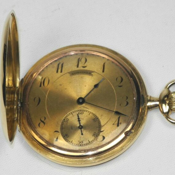 Longines 4 Grands Prix Paris Yellow Gold Manual Wind Pocket Watch