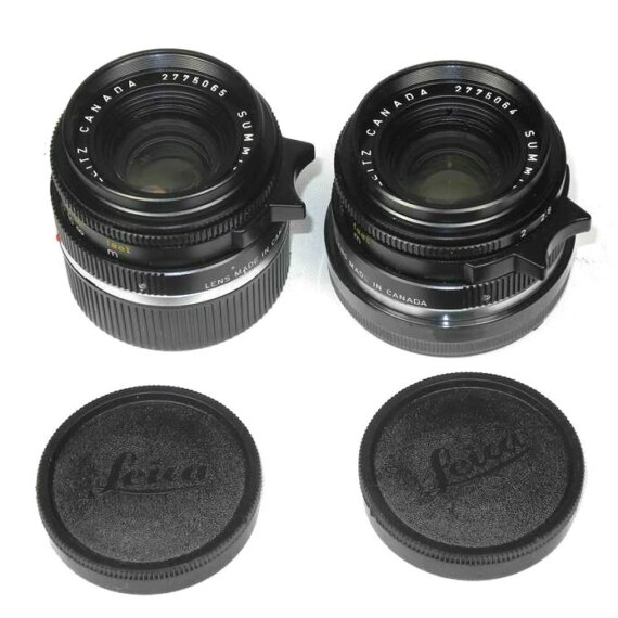 Leica 35/2 Summicron-M consecutive serial numbers Near Mint / SOLD