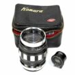 Komura 80/1,8 black lens Nr.4550130  Sankyo Koki Tokyo with case and finder Mint-