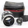 Komura 80/1,8 black lens Nr.4550130  Sankyo Koki Tokyo with case and finder Mint-