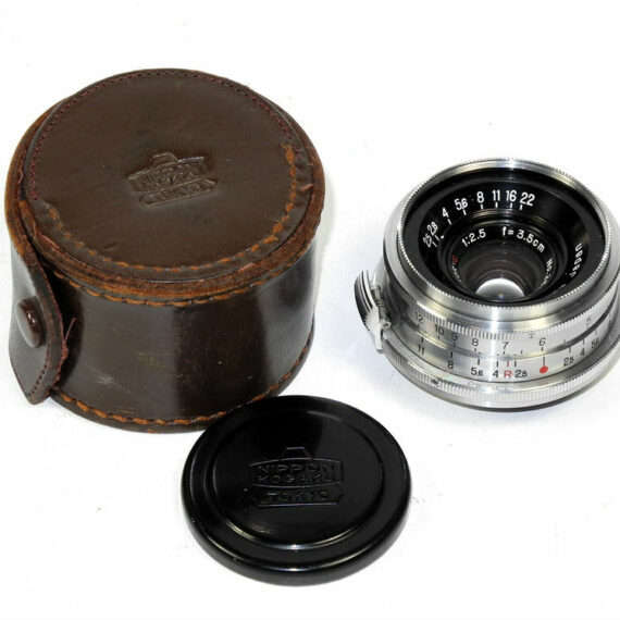 Nikon 3,5cm f2,5 W-Nikkor-C  Nr.256524 with case Mint-