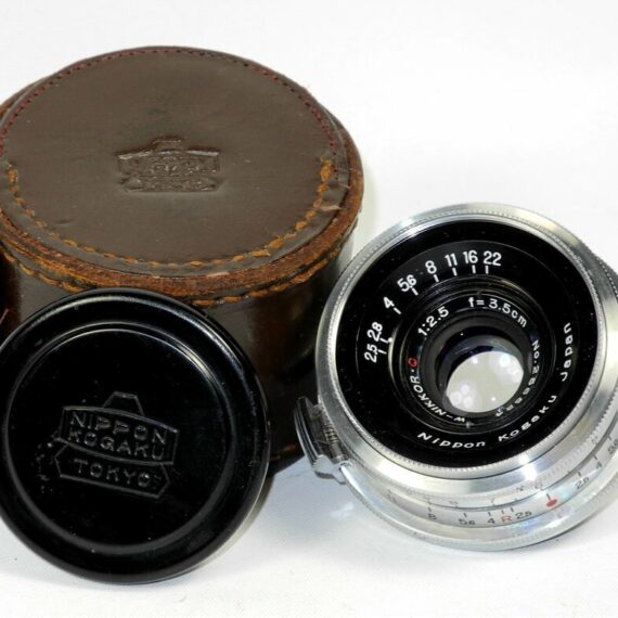 Nikon 3,5cm f2,5 W-Nikkor-C  Nr.256524 with case Mint-