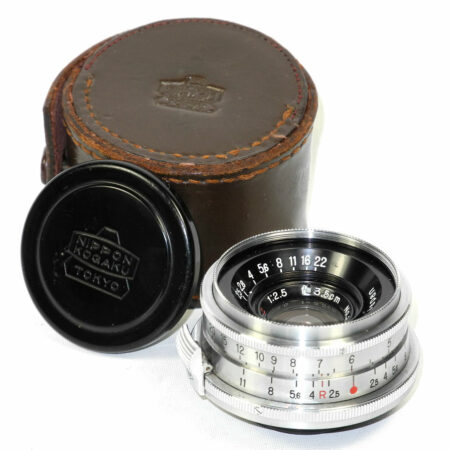 Nikon 3,5cm f2,5 W-Nikkor-C  Nr.256524 with case Mint-