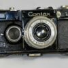 Contax I black paint camera with  50/3,5 Tessar & original case Nice Ex+ / Free shipping (USA)