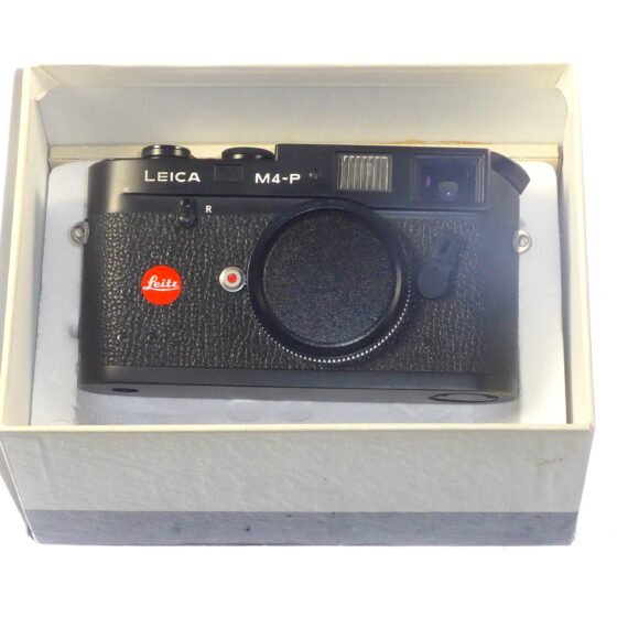 Leica M4-P black camera circa 1982, Sold with Leica original box, manual, warranty cards, Leica MR black meter Mint- /SOLD