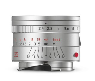 Leica Summarit-M 35 mm/f2.4 ASPH silver finish Cat# 11679 New USA / Free Shipping (USA)