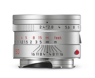 Leica Summarit-M 50 mm/f2.4  Silver Cat#11681 NEW USA / Free Shipping (USA)