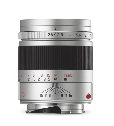 Leica Summarit-M 75 mm/f2.4 silver Cat# 11683 New USA / Free Shipping (USA)