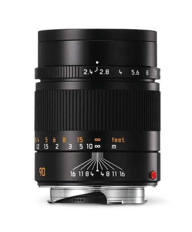 Leica Summarit-M 90 mm/f2.4  black Cat# 11684 New USA / No Longer Available