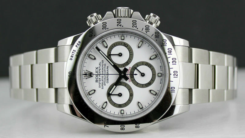 Rolex Daytona White  Dial Oyster Bracelet Mens Watch with box and cards MINT ! SOLD