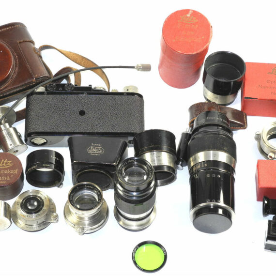 Leica II (D) black and Nickel Outfit Near Mint Rare ! SOLD