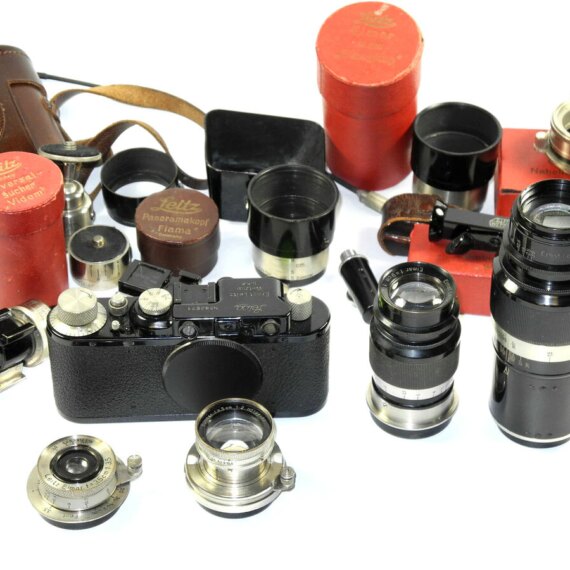 Leica II (D) black and Nickel Outfit Near Mint Rare ! SOLD