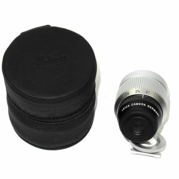 Leica 12014  Silver Viewfinder for 21 / 24 / 28mm Lenses with Leica case Mint-