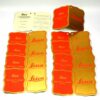 Leica Vintage Gold and Red lens warranty cards "Ernst Leitz Wetzlar" NEW x 10pc / Free Shipping