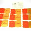Leica Vintage Gold and Red lens warranty cards "Ernst Leitz Wetzlar" NEW x 10pc / Free Shipping