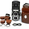 Rolleiflex 3,5F TLR camera with case,hood and filters Nice Ex++ outfit !!