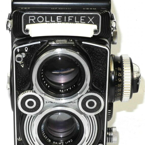 Rolleiflex 3,5F TLR camera with case,hood and filters Nice Ex++ outfit !!