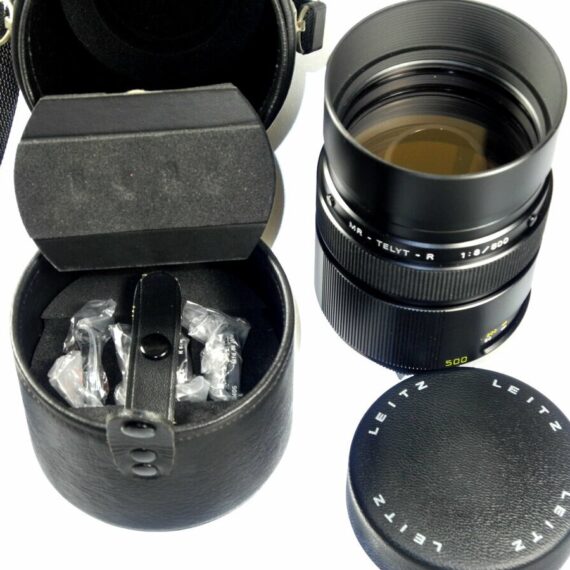 Leica 500/8 MR-Telyt-R  Cat #14559  Sold with Leica box.Leica lens case and filter Mint-  / SOLD