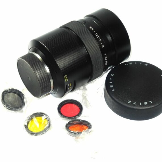 Leica 500/8 MR-Telyt-R  Cat #14559  Sold with Leica box.Leica lens case and filter Mint-  / SOLD