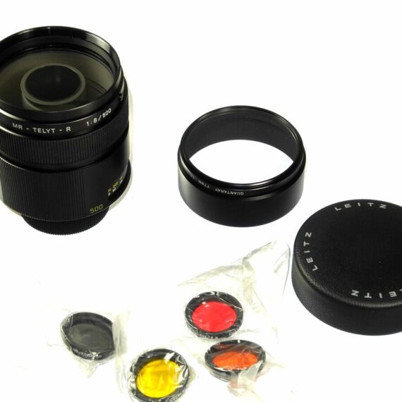 Leica 500/8 MR-Telyt-R  Cat #14559  Sold with Leica box.Leica lens case and filter Mint-  / SOLD