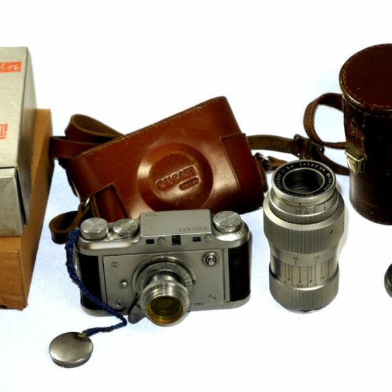 Ducati Outfit with 2 Ducati lenses,Original cases,filters, original manuals Nice Rare outfit / SOLD