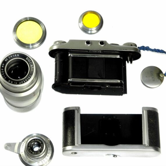 Ducati Outfit with 2 Ducati lenses,Original cases,filters, original manuals Nice Rare outfit / SOLD