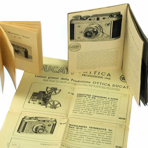 Ducati Outfit with 2 Ducati lenses,Original cases,filters, original manuals Nice Rare outfit / SOLD