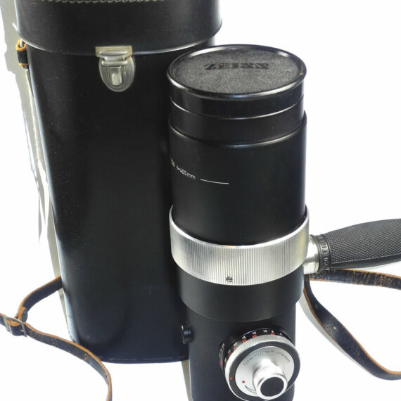 Zeiss Tele-Tessar 400mm f5,6 Contarex black lens Ex++/M-