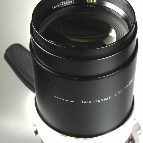 Zeiss Tele-Tessar 400mm f5,6 Contarex black lens Ex++/M-