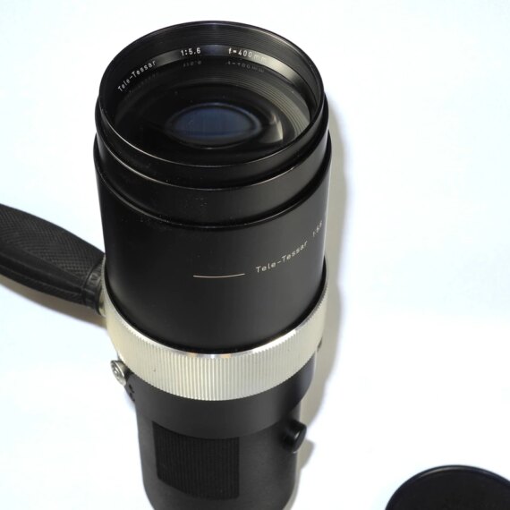 Zeiss Tele-Tessar 400mm f5,6 Contarex black lens Ex++/M-